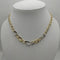 Collana oro 18k girocollo maglia 2 colori 44 cm 9,00 gr | Gioiellitosti.it