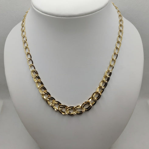 Collana oro 18k Girocollo maglia ovale 46 cm 9,20 gr | Gioiellitosti.it