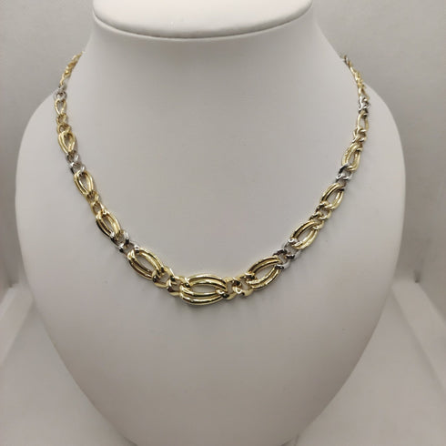 Collana oro 18k girocollo maglia piatta 45 cm 11 gr | Gioiellitosti.it