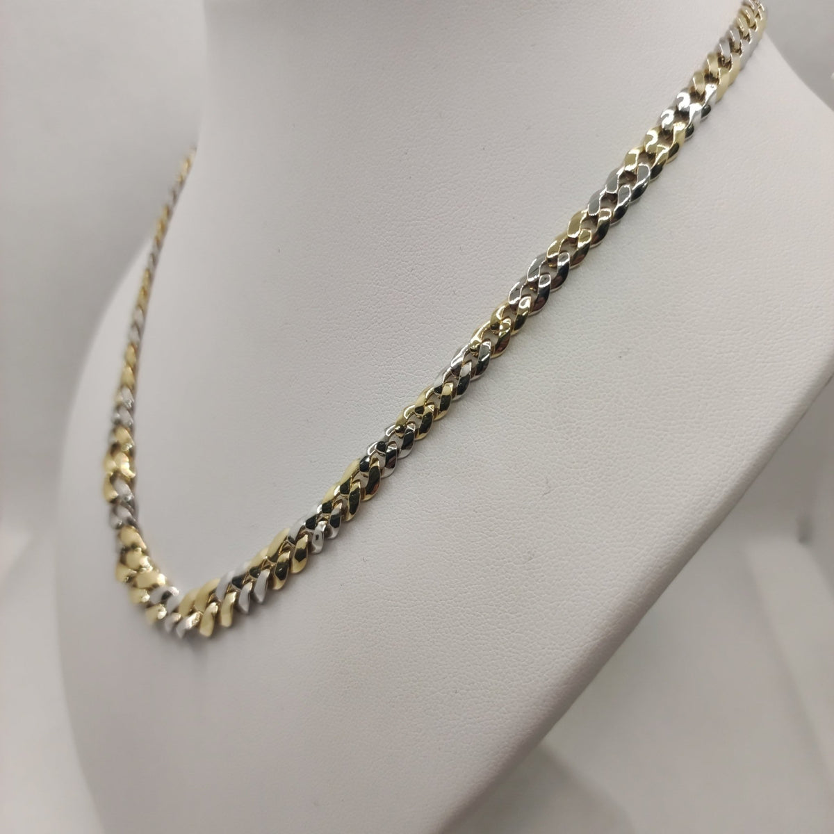 Materia, Collana Da Uomo E Donna, In Oro 333, Massiccio, 2,4 Mm, Piatta Materia, Collana Da Uomo E Donna, In Oro 333, Massiccio, 2,4 Mm, Piatta