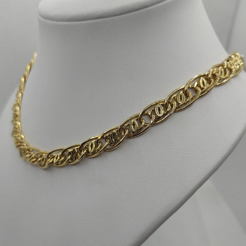 Collana oro 18k girocollo maglia piatta 45 cm 22,0 gr | Gioiellitosti.it