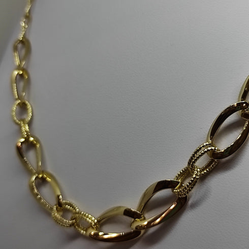 Collana oro 18k girocollo maglia piatta 45 cm 8,10 gr | Gioiellitosti.it