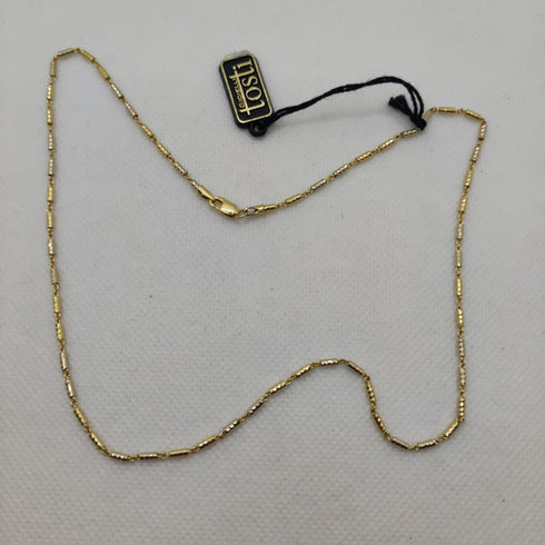 Collana oro 18k girocollo maglia tubolare 45 cm 7.90 gr | Gioiellitosti.it