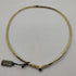 Collana oro 18k girocollo rigido con smeraldo e zirconi 26 gr | Gioiellitosti.it