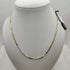 Collana oro 18K maglia piatta bicolore 50 cm 5.80 gr | Gioielli Tosti