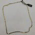 Collana oro 18K maglia piatta bicolore 50 cm 5.80 gr | Gioielli Tosti