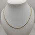 Collana oro 18K maglia piatta bicolore 50 cm 7.30 gr | Gioielli Tosti