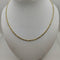 Collana oro 18K maglia piatta bicolore 50 cm 7.30 gr | Gioielli Tosti
