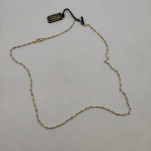 Collana oro 18k uomo bicolore satinato 50 cm 4.60 gr | Gioiellitosti.it
