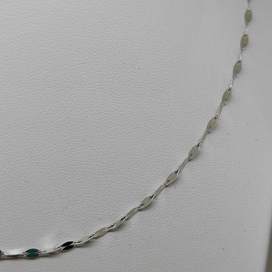 Collana oro bianco 18 kt donna Girocollo 45 cm 1,3 gr | Gioiellitosti.it — Product detail view