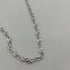 Collana oro bianco 18k catena intrecciata 60 cm 5,70 gr | Gioielli Tosti