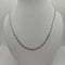 Collana oro bianco 18k catena intrecciata 60 cm 5,70 gr | Gioielli Tosti