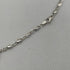 Collana oro bianco 18k catena maglia piatta 60 cm 5,8 gr | Gioiellitosti.it