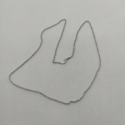 Collana oro bianco 18k maglia Torchon 44 50 60 cm | Gioiellitosti.it