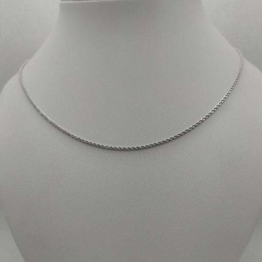 Collana oro bianco 18k maglia Torchon 44 50 60 cm | Gioiellitosti.it — Vista dettaglio prodotto originale
