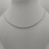Collana oro bianco 18k maglia Torchon 44 50 60 cm | Gioiellitosti.it