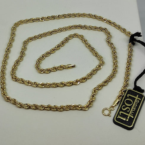Collana oro giallo 18 kt donna Torchon 50 cm 4.2 gr | Gioiellitosti.it