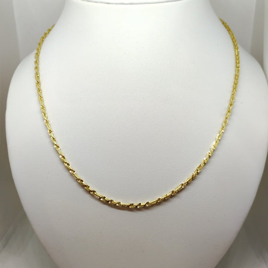 Collana oro giallo 18 kt Unisex Catena intrecciata 50 cm 15 gr | Gioiellitosti.it — Vista dettaglio prodotto originale