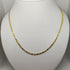 Collana oro giallo 18 kt Unisex Catena intrecciata 50 cm 7 gr | Gioiellitosti.it