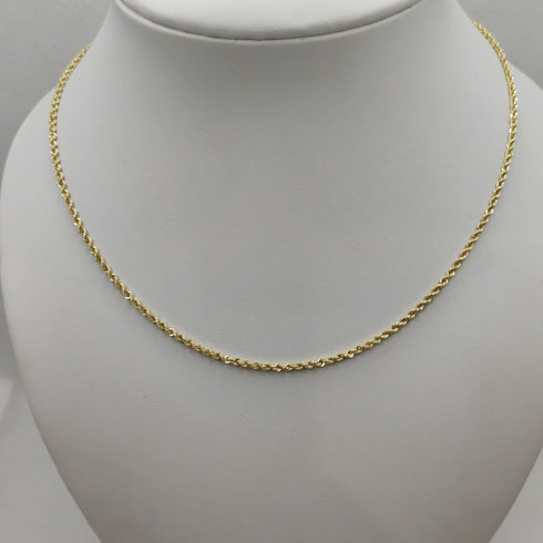Collana oro giallo 18k donna Torchon 45 cm 2.60 gr | Gioiellitosti.it