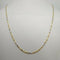 Collana oro 18k 2 colori maglia tubolare 50 cm 4,7 gr | Gioiellitosti.it