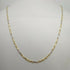 Collana oro 18k 2 colori maglia tubolare 50 cm 4,7 gr | Gioiellitosti.it