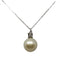Collana punto luce oro bianco 18k Perla Naturale 8.5mm Diamanti | Gioiellitosti.it