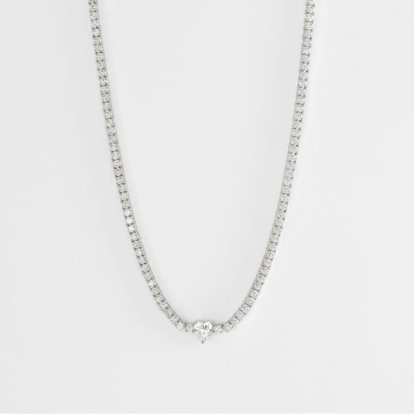 Collana Tennis Argento 925 e Zirconi Girocollo MABINA 553429 | Gioiellitosti.it