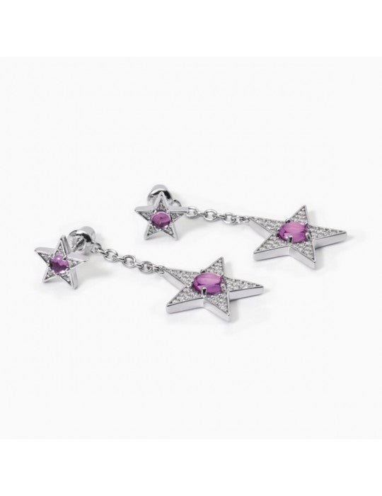 Orecchini donna Mabina Starlet 563558 stella rosa | Gioiellitosti.it — Product detail view
