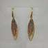 Orecchini donna oro 18 kt pendenti foglie 3 colori oro 4,20 gr | Gioiellitosti.it