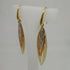 Orecchini donna oro 18 kt pendenti foglie 3 colori oro 4,20 gr | Gioiellitosti.it