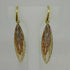 Orecchini donna oro 18 kt pendenti foglie 3 colori oro 4,20 gr | Gioiellitosti.it