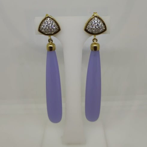 Orecchini Pendenti Quarzo Argento 925 Vitiello Jewelry | Gioielli Tosti