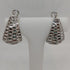 Orecchini oro 18 kt bianco da donna Modello semicerchio traforato 5,30 gr | Gioiellitosti.it