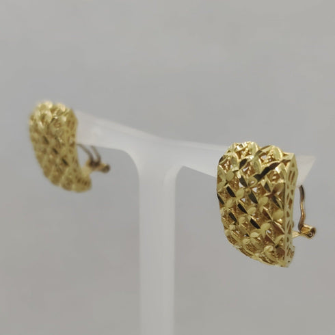 Orecchini oro 18 kt Donna bottone 7,00 gr | Gioiellitosti.it