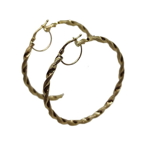 Orecchini oro 18 kt Donna Cerchi torchon 3,90 gr | Gioiellitosti.it