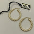 Orecchini oro 18 kt donna cerchio torchon 2,50 gr | Gioiellitosti.it