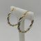 Orecchini oro 18 kt donna cerchio torchon 3,50 gr | Gioiellitosti.it