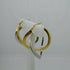 Orecchini oro 18 kt Donna doppio cerchio 2 colori 3,50 gr | Gioiellitosti.it