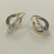 Orecchini oro 18 kt Donna doppio cerchio 2 colori 4,20 gr | Gioiellitosti.it