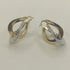Orecchini oro 18 kt Donna doppio cerchio 2 colori 4,20 gr | Gioiellitosti.it