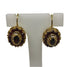 Orecchini oro 18 kt Donna Pendenti filigranati con granato rosso scuro | Gioiellitosti.it