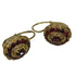 Orecchini oro 18 kt Donna Pendenti filigranati con granato rosso scuro | Gioiellitosti.it