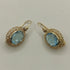 Orecchini oro 18 kt Donna Pendenti filigranati con topazio azzurro | Gioiellitosti.it
