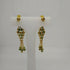 Orecchini oro 18 kt Donna pendenti rombo pietra verde 5,00 gr | Gioiellitosti.it