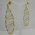 Orecchini oro 18 kt pendenti a goccia 2 colori 5,50 gr | Gioiellitosti.it