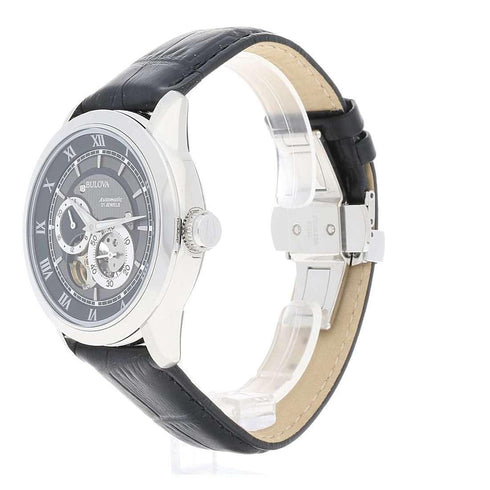 Orologio Automatico Uomo Bulova 96A135 Skeleton Dial Acciaio pelle | Gioiellitosti.it