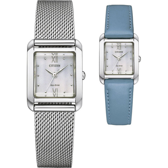 Orologio Citizen Eco Drive EW5590-62A Square azzurro | Gioiellitosti.it — Product detail view
