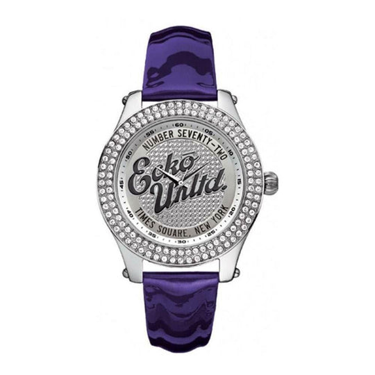 Orologio donna Marc Ecko E10038M3 cassa 39 mm cristalli brillanti argento viola | Gioiellitosti.it — Product detail view