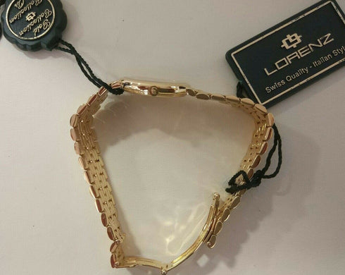 Orologio donna oro 18k bracciale Lorenz 323190AW Swiss Made | Gioiellitosti.it